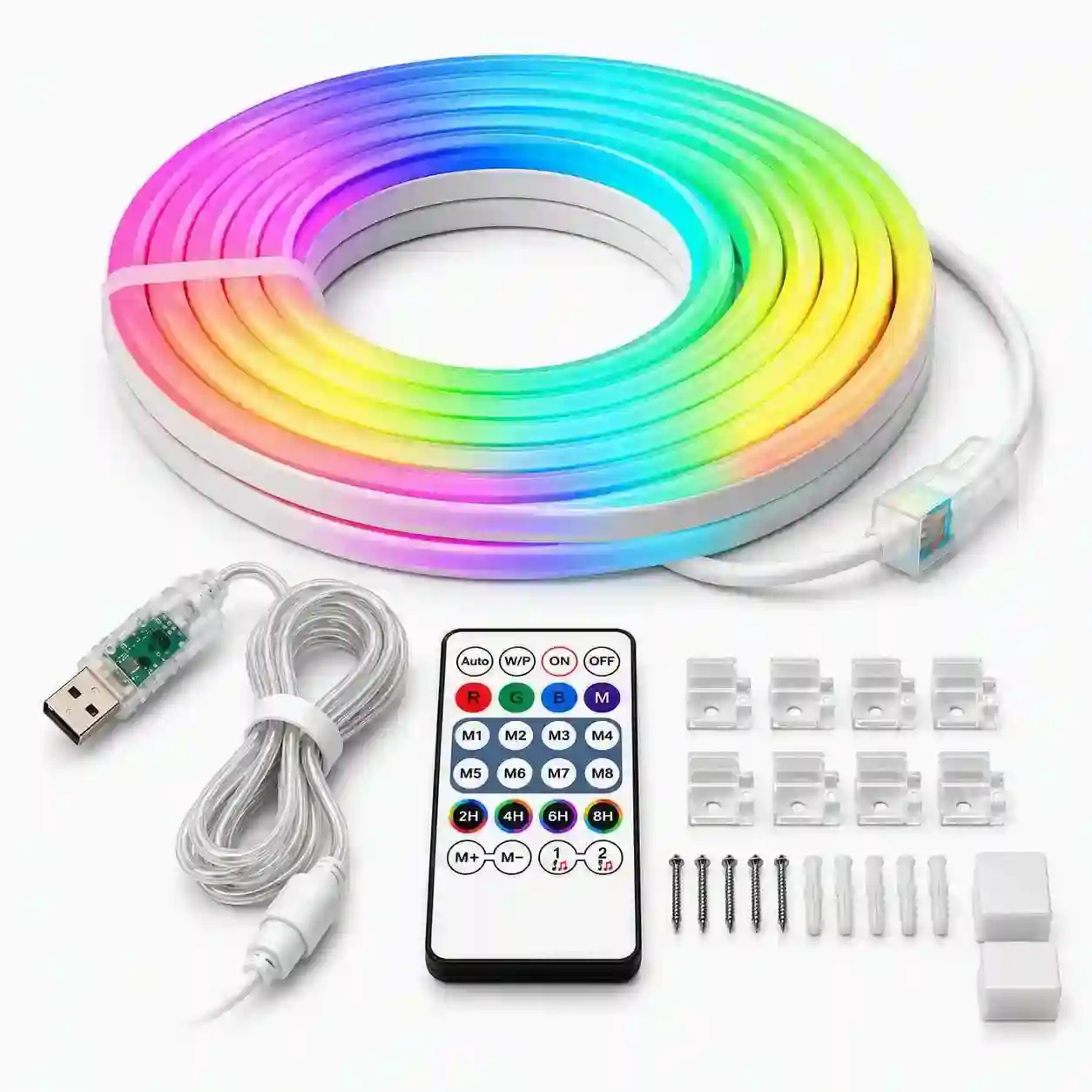 10M IC RGB LED Neon Rope Light with App & Remote Control - Image 2