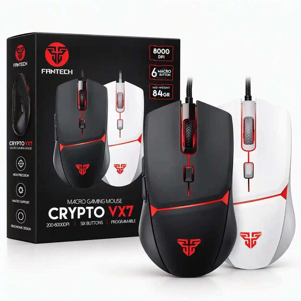 Fantech Crypto VX7 Macro Gaming Mouse