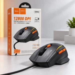 HOCO GM52 Gaming Luminous Wired Mouse