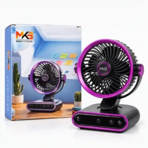 MK3 Rechargeable Portable Desktop Fan with Digital Speed Control