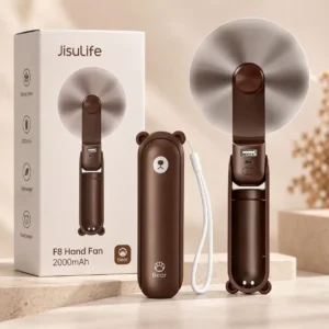 JISULIFE F8 Bear Hand Fan