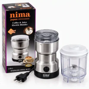 Nima 2 In 1 Coffee & Juice Electric Blender 400W Stainless Steel Grinder