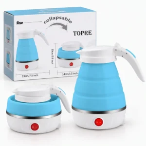 TOPRE Collapsible Electric Travel Kettle Portable Foldable Water Boiler