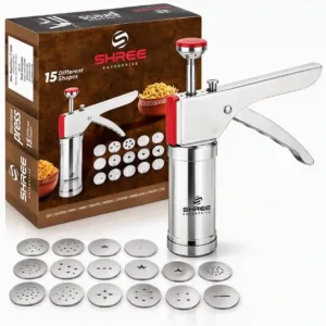 SHREE Stainless Steel Sev Maker Press Machine with 15 Different Shapes