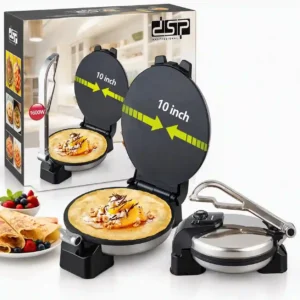 DSP 10 Inch 1600W Electric Crepe Maker & Roti Maker Non-Stick Cooker