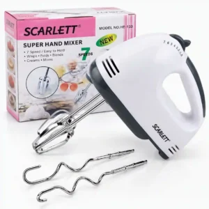 SCARLETT HE-133 Super Hand Mixer 7 Speed Electric Egg Beater